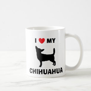 De Café "Eu amo caneca da minha chihuahua"