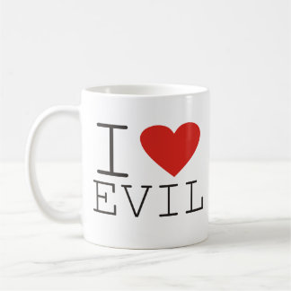 De Café Eu amo desprezível mau mim caneca