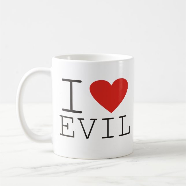 De Café Eu amo desprezível mau mim caneca (Esquerda)