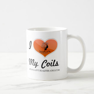 De Café Eu amo minha caneca das bobinas