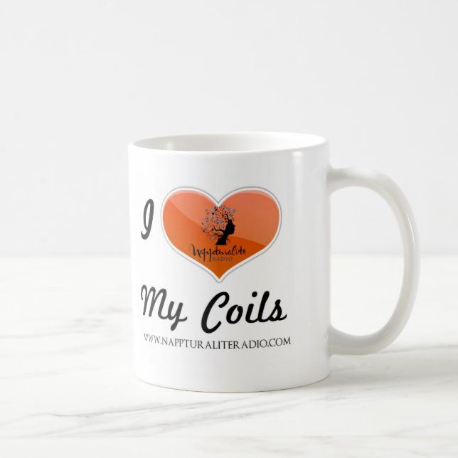 De Café Eu amo minha caneca das bobinas (Direita)