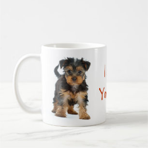 De Café Eu amo minha caneca do yorkshire terrier