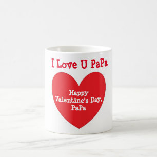 De Café Eu Amo PaPa - Dia dos Namorados Vermelho - Caneca