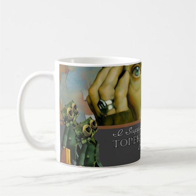 De Café Eu apoio a Caneca do Topeka Art Guild (Esquerda)