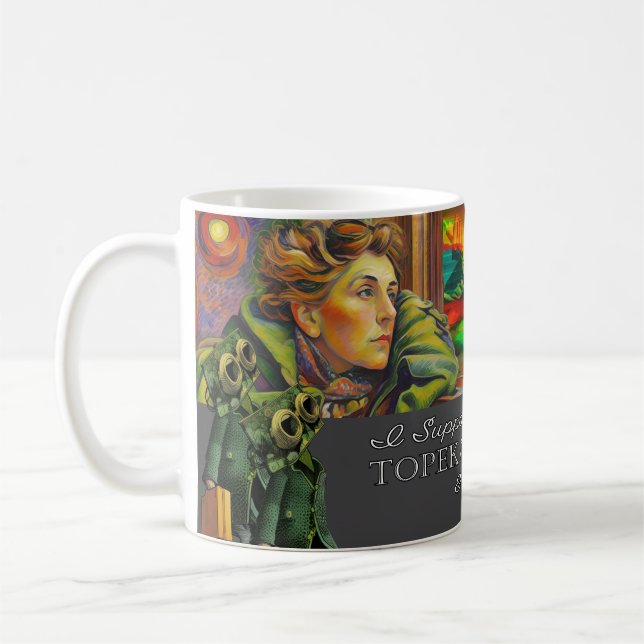 De Café Eu apoio a Caneca do Topeka Art Guild (Esquerda)