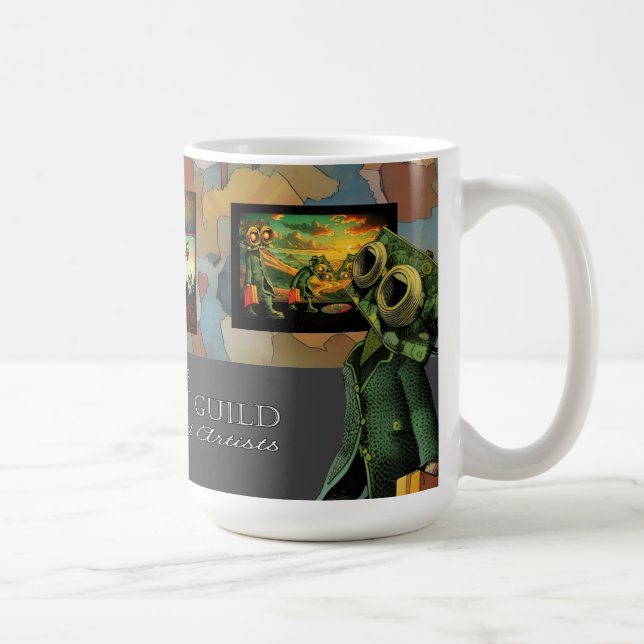 De Café Eu apoio a Caneca do Topeka Art Guild (Direita)