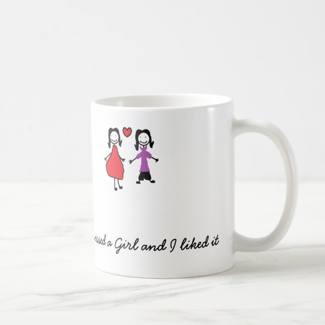 De Café Eu beijei uma caneca da lésbica da menina (Direita)