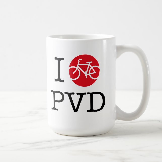 De Café "Eu Bike caneca do providência" (Direita)