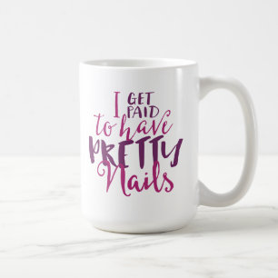 De Café Eu consigo pago ter a caneca bonito das unhas 15oz