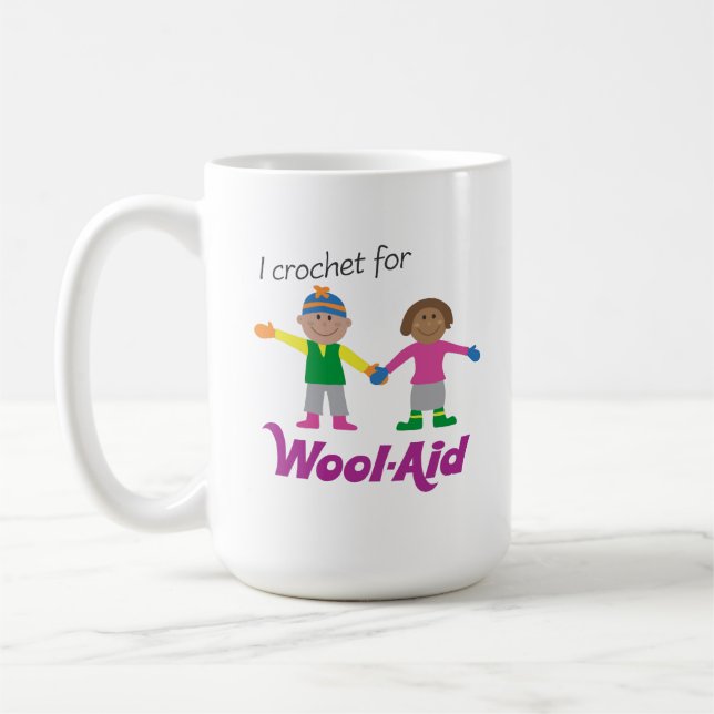 De Café Eu Crochet para a caneca do Lã-Auxílio (Esquerda)