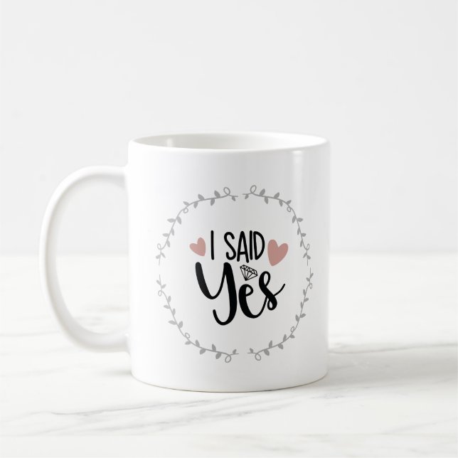 De Café Eu disse sim a caneca (Esquerda)