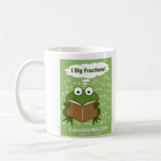 De Café Eu escavo a caneca das frações
