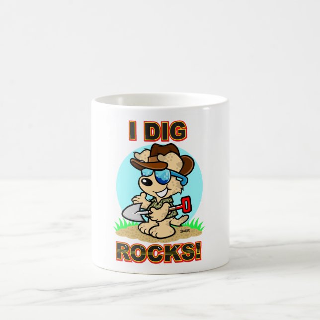De Café Eu escavo rochas! Caneca (Centro)