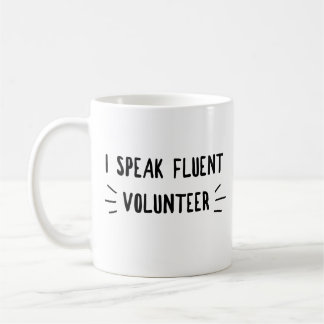 De Café Eu falo caneca fluente voluntária