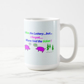 De Café Eu ganhei a caneca da lotaria (mas escondeu o