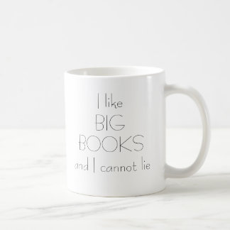 De Café Eu gosto da caneca grande dos livros