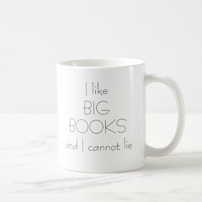 De Café Eu gosto da caneca grande dos livros (Direita)