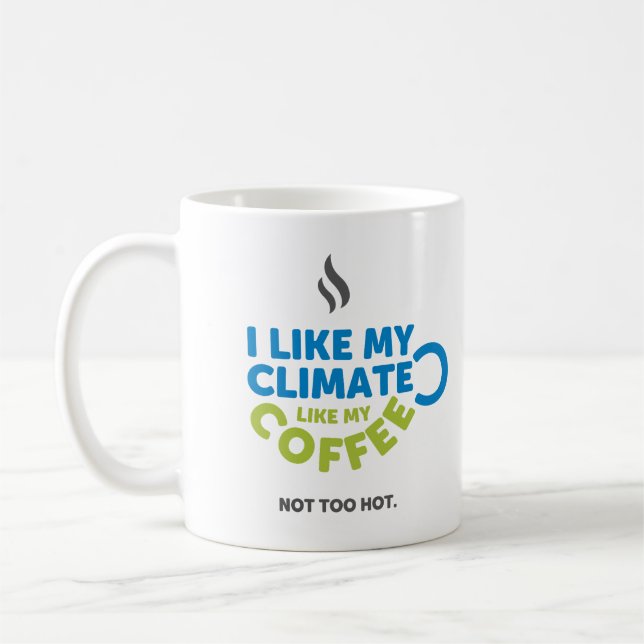 De Café Eu gosto da minha caneca climática (Esquerda)