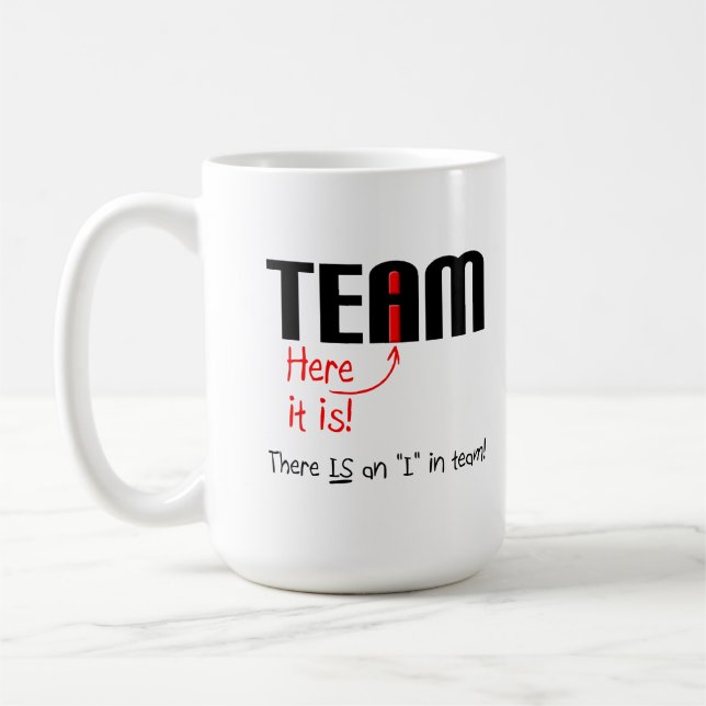De Café Eu na Caneca Divertida da Equipe (Esquerda)