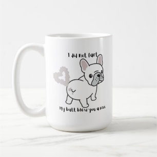 De Café Eu não peidei caneca francesa