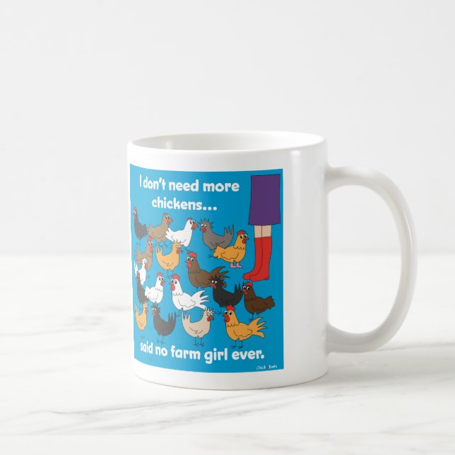 De Café Eu não preciso mais caneca das galinhas… (Direita)