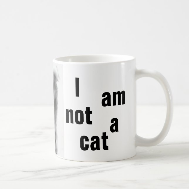 De Café Eu não sou um gato, caneca clássica (Direita)