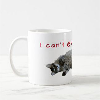 De Café Eu nem consigo, agora, comer caneca