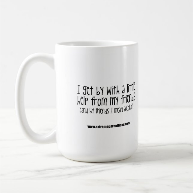 De Café "Eu obtenho perto com pouca ajuda caneca dos meus (Esquerda)