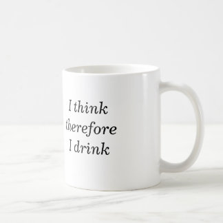 De Café Eu penso que conseqüentemente eu bebo a caneca