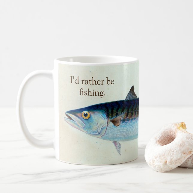 De Café Eu preferencialmente seria caneca da pesca da (Com Donut)