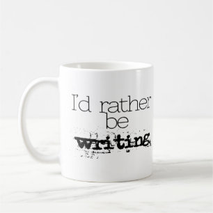 De Café Eu Preferiria Estar Escrevendo Caneca