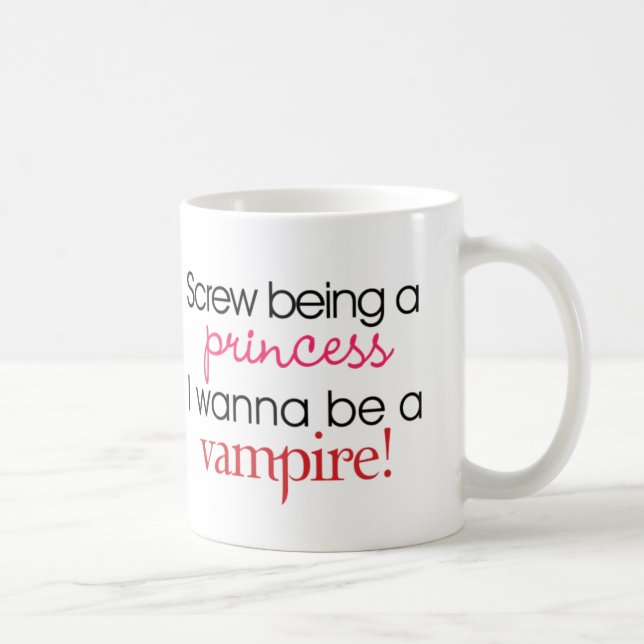 De Café Eu quero ser uma caneca do vampiro (Direita)