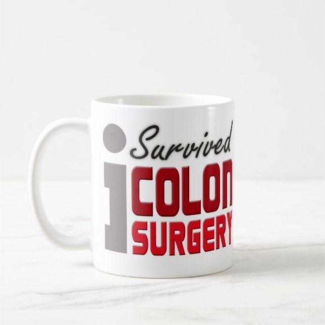 De Café Eu sobrevivi à caneca da cirurgia dos dois pontos (Esquerda)