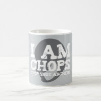 Eu sou caneca do logotipo das costeletas