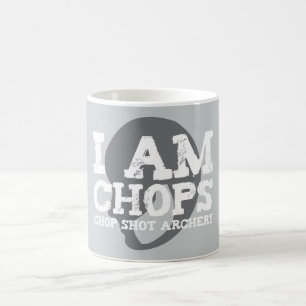 De Café Eu sou caneca do logotipo das costeletas