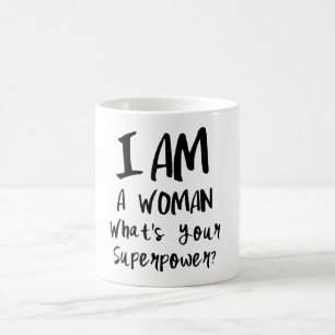 De Café Eu sou caneca do poder super da mulher por mini