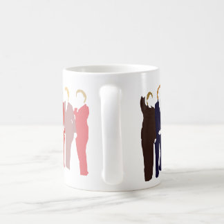De Café Eu sou com sua caneca do arco-íris