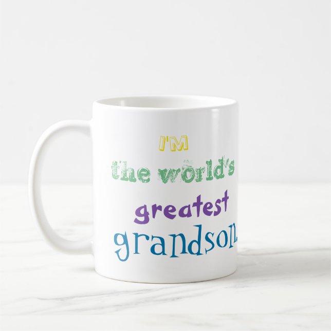 De Café Eu sou o grande neto do mundo. caneca (Esquerda)