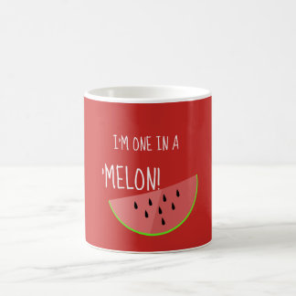 De Café Eu sou um em uma caneca bonito da melancia do