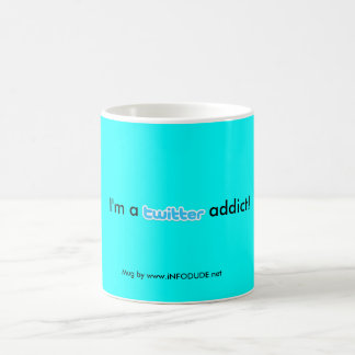 De Café Eu sou um viciado do twitter! Caneca por