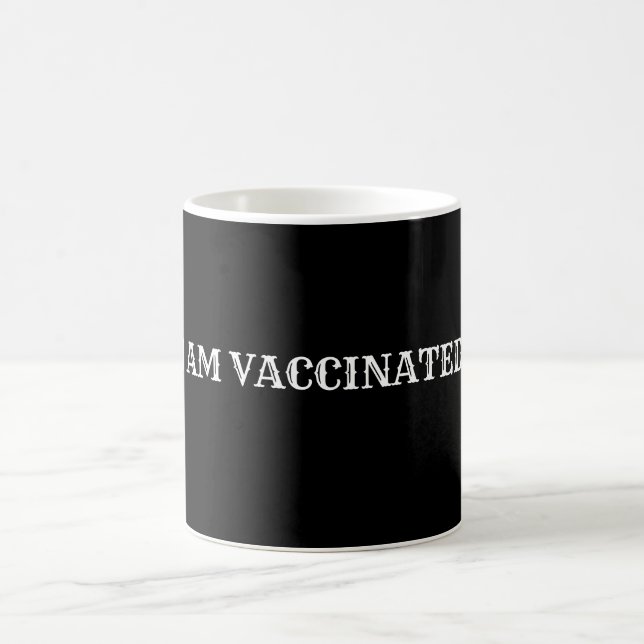 De Café Eu sou uma caneca branca e preta vacinada (Centro)