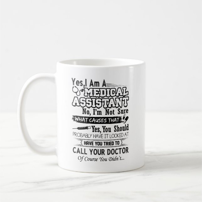 De Café Eu sou uma caneca do assistente médico (Esquerda)
