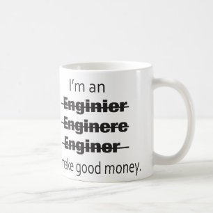 De Café Eu sou uma caneca do engenheiro