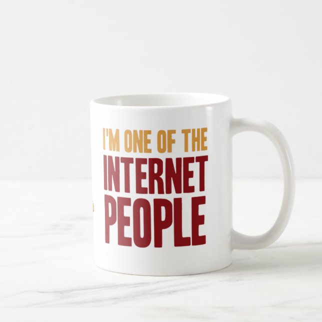 De Café Eu sou uma das pessoas da caneca do Internet (Direita)