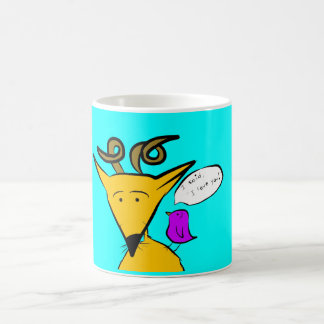 De Café Eu te amo caneca