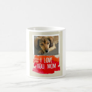 De Café Eu te amo caneca feita sob encomenda da foto do