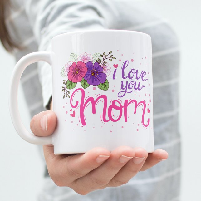 De Café Eu Te Amo Mãe | Caneca do Dia das Mães (Criador carregado)