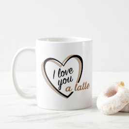 De Café Eu te amo uma caneca do latte |
