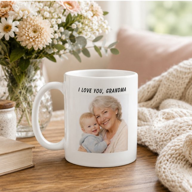 De Café Eu Te Amo Vovó Caneca | Dia dos Avós (I Love You Grandma Mug | Grandparents Day)