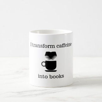 De Café Eu transformo a cafeína na caneca dos livros